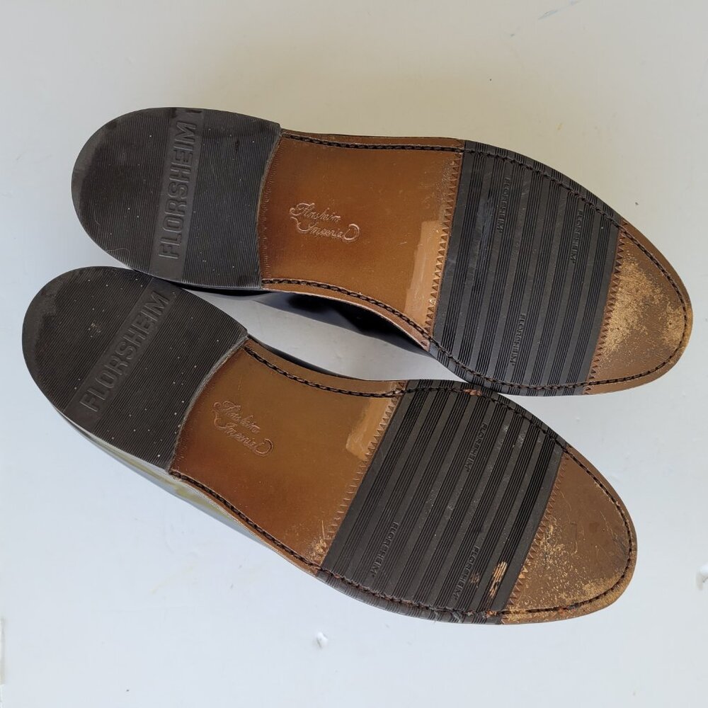 Florsheim Imperial Black Leather Men's Shoes 8 - Picture 13 of 14